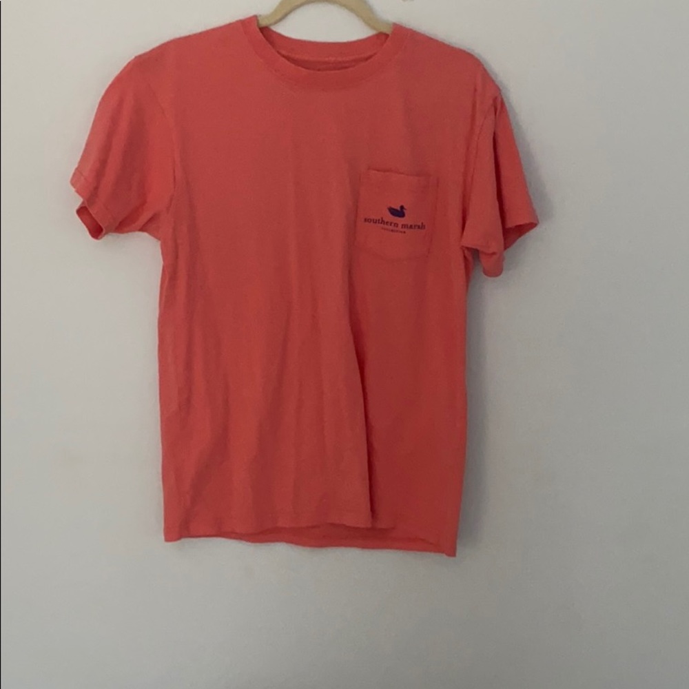 Coral colored t-shirt